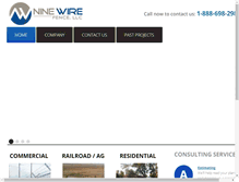 Tablet Screenshot of ninewirefence.com